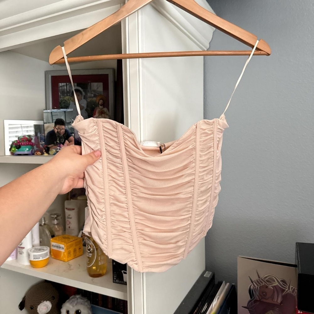 Zara Pink corset top